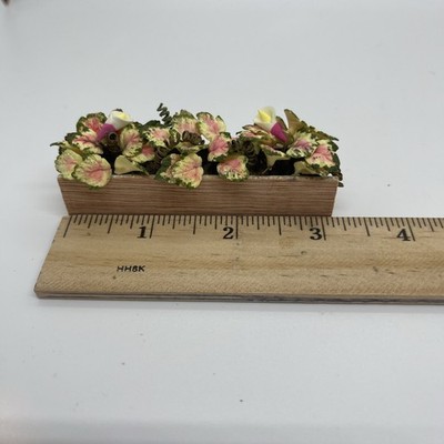 Dollhouse Flower Box Full Of Plants