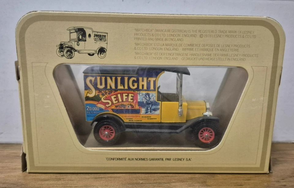 Y 12 1912 Ford Model T Sunlight Seife Models of Yesteryear Matchbox in I Box - Bild 2 von 2