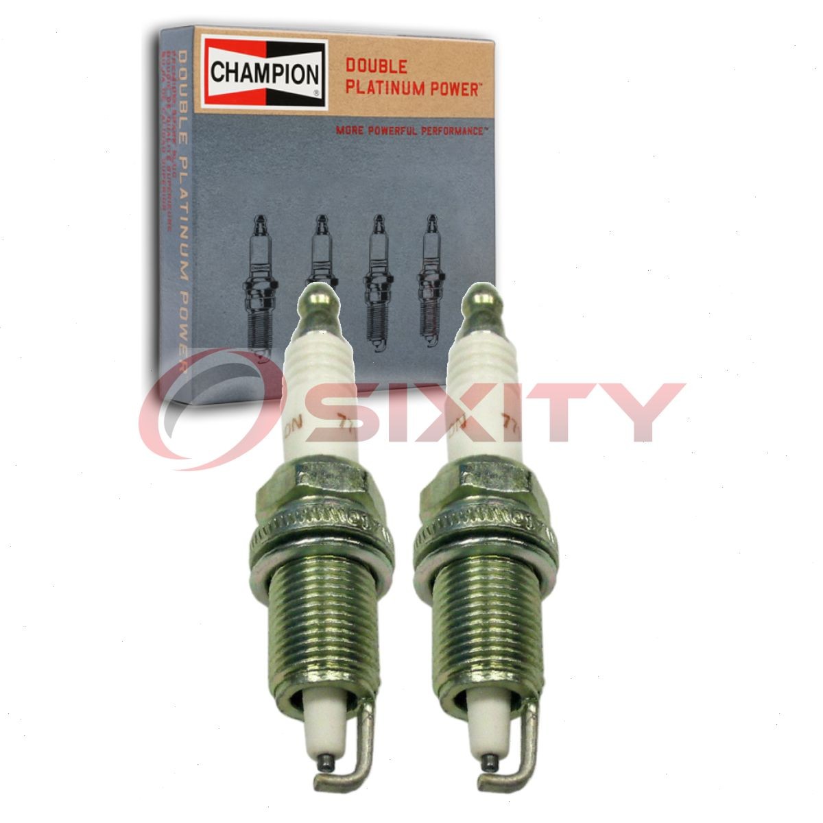 2 pc Champion Double Platinum 7712 Spark Plugs for QC12PEP 41-807 3271 wh