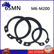 Fine 65MN Black Steel ?6mm - ?200mm External Retaining Rings For Shaft DIN471 AU