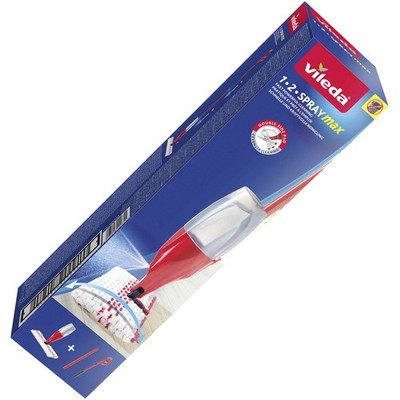 Vileda 166145 1·2·SPRAYMAX Steam Broom with Spray Function