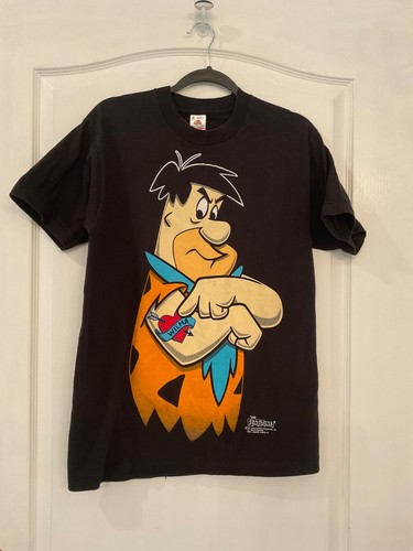 Flintstones Fred Flintstone TATTOO of WILMA Graphic T-SHIRT Size M~90’s VTG