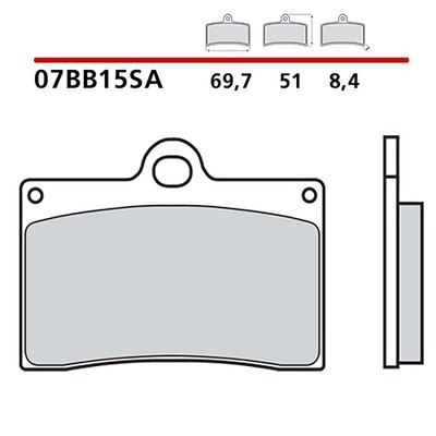 Plaquettes De Frein Brembo Compatibles Gas Gas KTM - Réf. 07.4403.20 - Noir - Neuf
