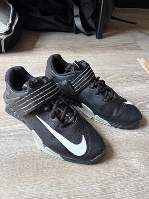Size 8.5 - Nike Savaleos Black White weightlifting training shoes men