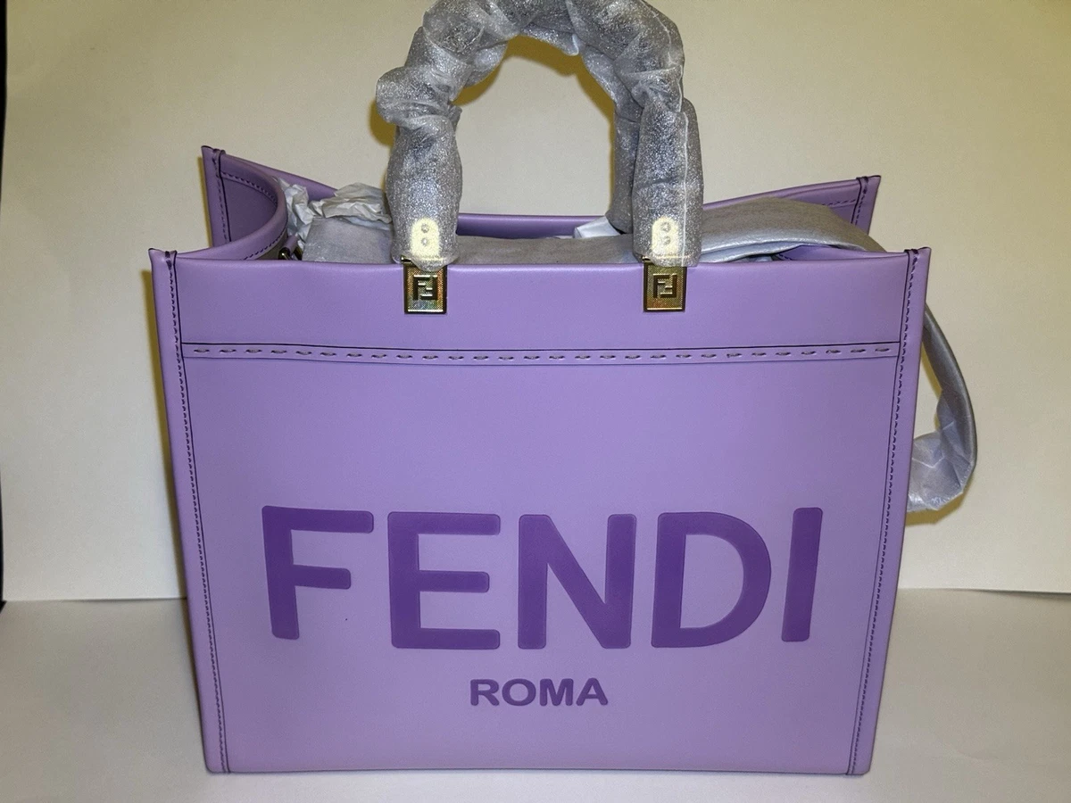 Fendi Purple Leather Exterior Bags & Handbags for Women for sale