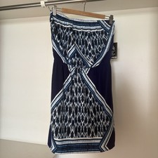 Express Multicolored Sundress Strapless Casual NWT. Optional Straps Included. S