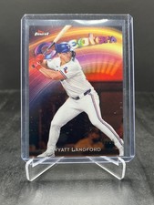 2025 Topps Finest Baseball Wyatt Langford Creators Orange Refractor 11/25 #C-20