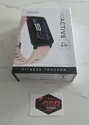 NEW iTouch Active 4 Unisex Blush Smartwatch Fitness Tracker TC4S01-G12