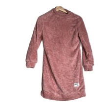 NEW Womens Sweater Sz SPink Fluffy Faux Fur Fleece Fuzzy Holiday Winter Dress