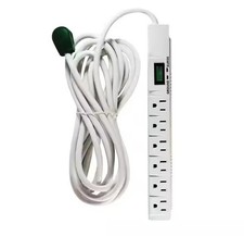 6 Outlet Surge Protector W/ 15 Ft. Heavy Duty Cord