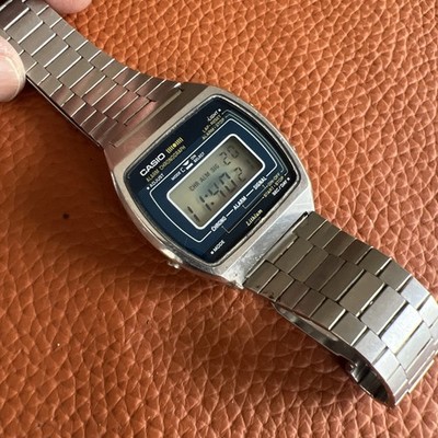 Vintage Men's Casio 830S 41 Steel Original Band Japan LCD Running