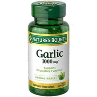 5 Pack - Nature's Bounty Garlic 1000 Mg Softgels 100 Each on sale 5 Pack - Nature's Bounty Garlic 1000 Mg Softgels 100 Each on sale