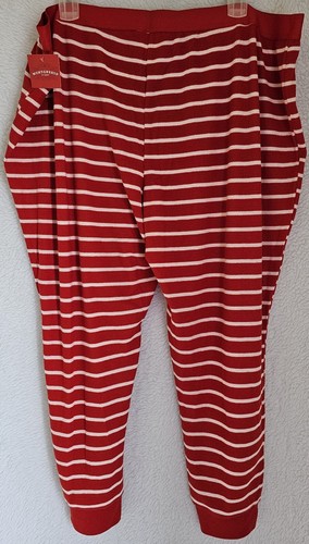 Wondershop Womens Lounge Sleep Pants Size 3X Red White Striped - Picture 16 of 24