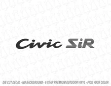 Civic SiR JDM Rear Hatch Trunk Decal for 92-95 EG Emblem EK EF Badge Sticker