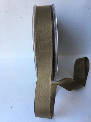 5/8 Inch Iridescent Taffeta Ribbon - May Arts - HM08 - Olive - 5 Yards
