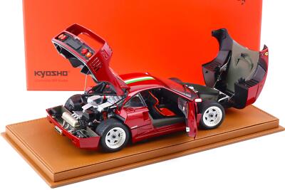 1:18 BBR Kyosho Ferrari F40 metallic red/ Italian Flag with 1:18 BBR Kyosho Ferrari F40 metallic red/ Italian Flag with