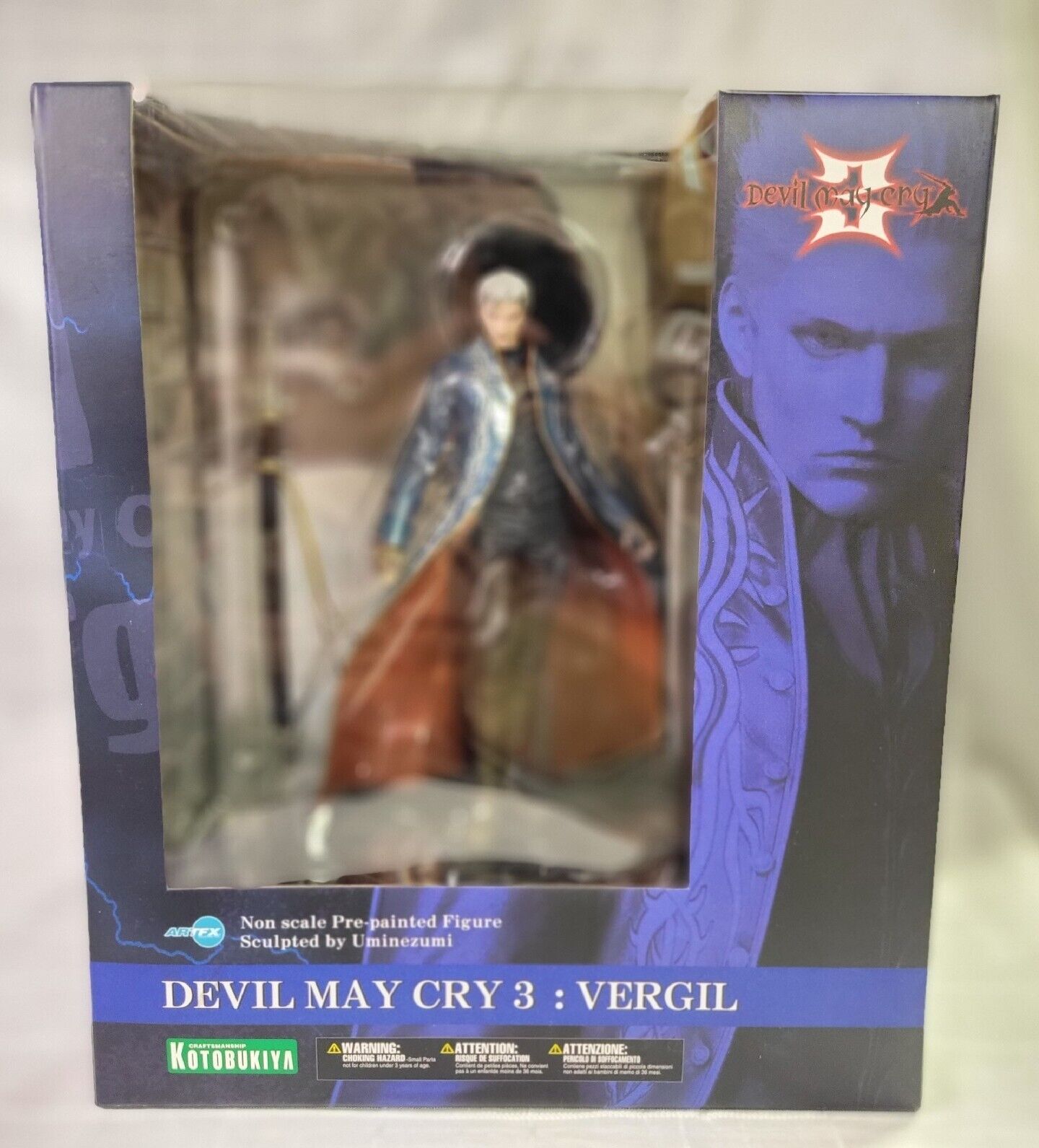 Kotobukiya ARTFX Devil May Cry 4 Nero Painted PVC Figure USED very