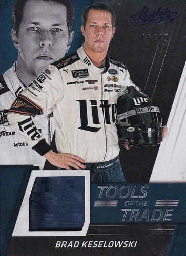 PANINI 2017 ABSOLUTE BRAD KESLOWSKI #TT-BK 45/49 TOOLS OF THE TRADE RELIC CARD - Bild 1 von 2