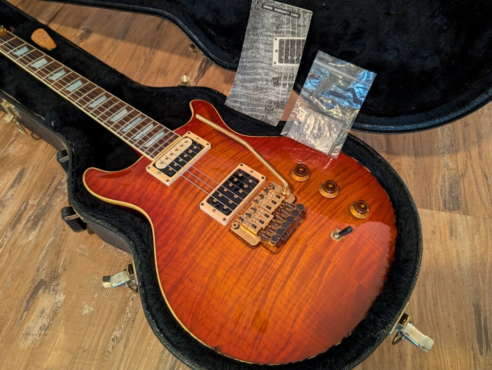 Hamer 1992 EE. UU. Sunburst Custom Factory Floyd con herrajes dorados ¡ESTÍBULO limpio! Foto 2 de 4