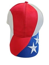 Kati Sportcap Supreme Red White Blue Star Stiped One Size SnapBack Ball Cap Hat