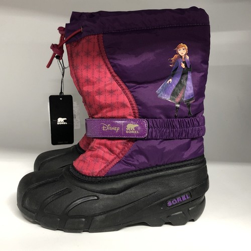 Stivali Sorel x Disney Flurry Frozen Anna Iris Selvaggia Gioventù Taglia 6 - Foto 4 di 7
