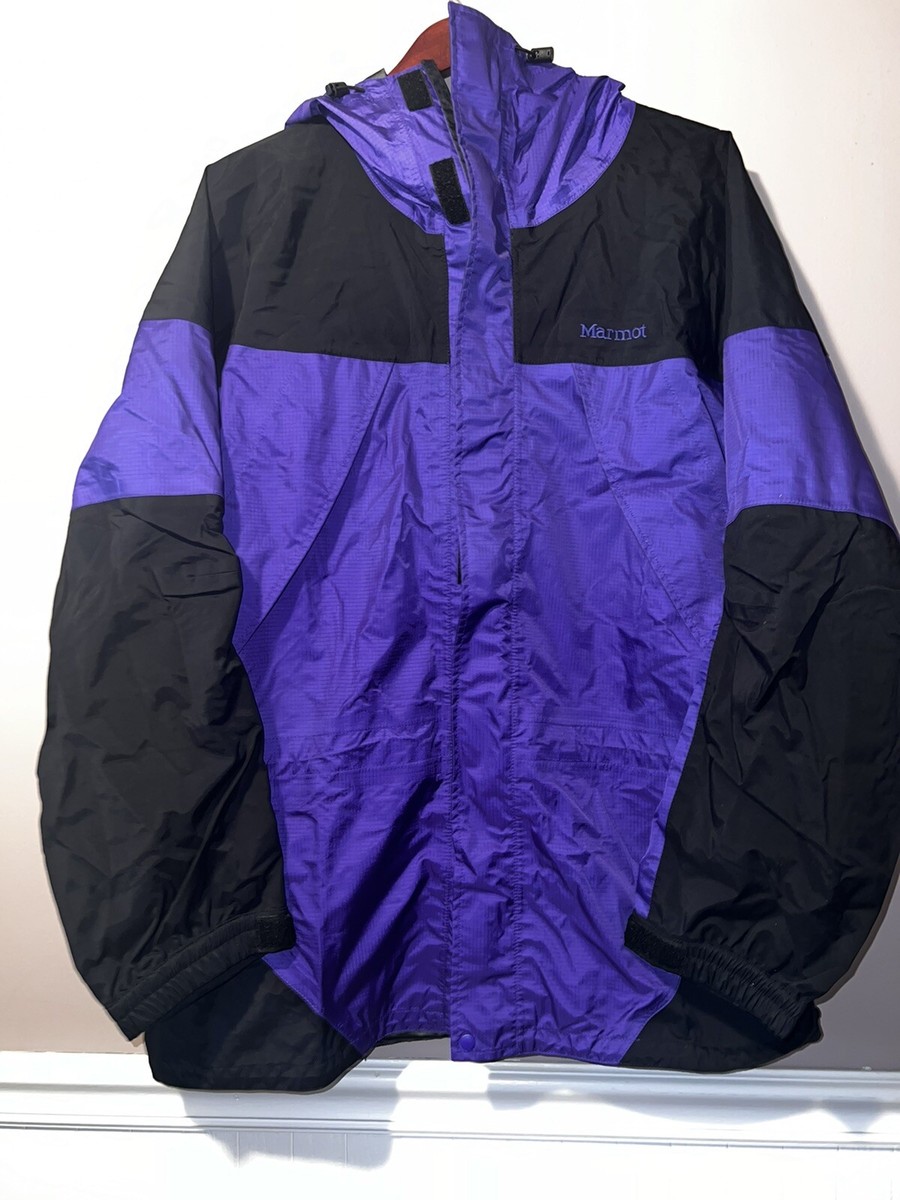 VINTAGE 1990's MARMOT 3 PLY GORETEX MOUNTAIN JACKET PURPLE VINTAGE 1990's MARMOT 3 PLY GORETEX MOUNTAIN JACKET PURPLE