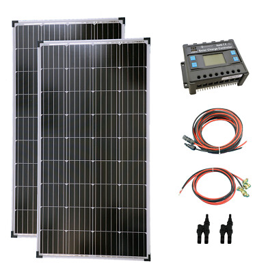 solartronics Photovoltaik Set 2x130 Watt Solarmodul Laderegler