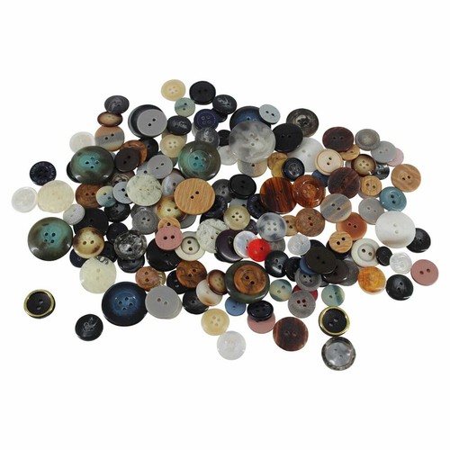 Bulk Lot Bag of Buttons Job Lot Assorted Colours Shapes Sizes Small Large Sewing - Picture 18 of 22