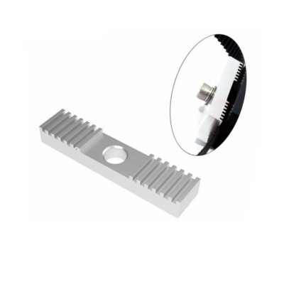 1Pcs 40mm x 9mm x 5mm 2GT Timing Belt Fixing Clamp Toothed Plate Aluminium Alloy UK