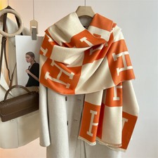 Unisex Imitation cashmere Throw Plaid Blankets Sofa Bedding Shawl Xmas Gift UK