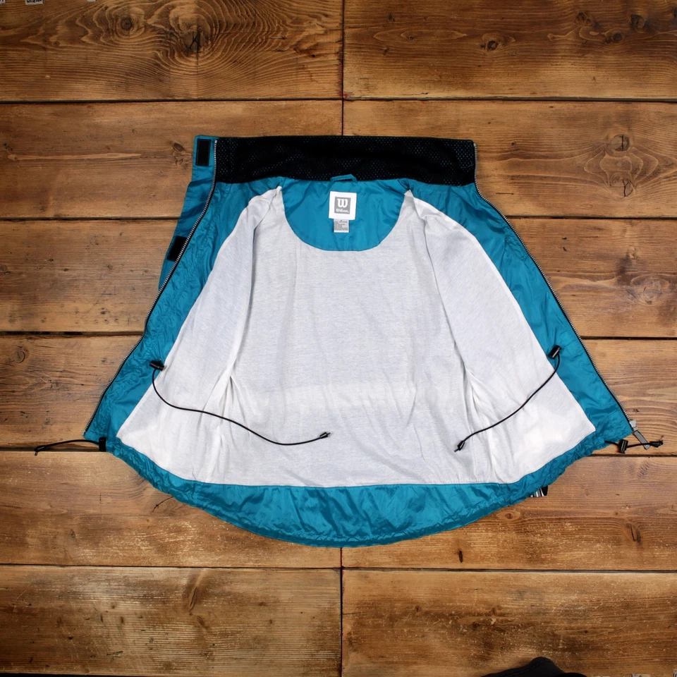 Chaqueta cortavientos Wilson vintage M azul para mujer Foto 4 de 4