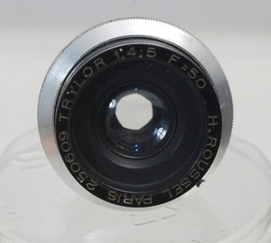 H. Roussel Paris Trylor 50mm f4.5 lens........Very Nice