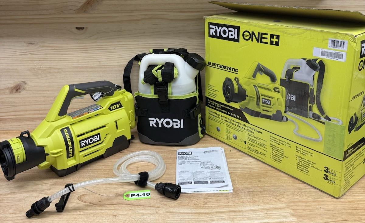 RYOBI P2807 ONE+ 18V Electrostatic 1 Gal. Sprayer- Tool Only P4-21