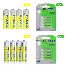 PKCELL Lot AA AAA 2/3AA Size Ni-MH Rechargeable Batteries 1.2V Battery