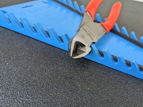 #bk165 Snap-on Tools USA ORANGE Soft Grip 7" Diagonal Cutter Pliers 87ACF - Bild 5 von 9