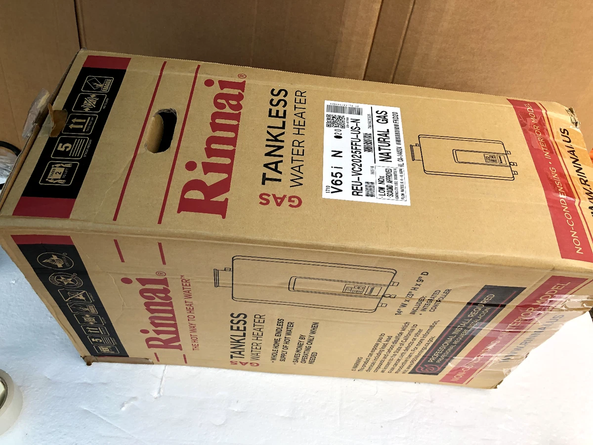 Rinnai V65IN Indoor Tankless Water Heater, HAS DENTS! | eBay