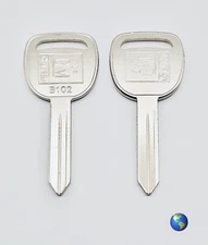 B102 Key Blanks for Cadillac, Chevrolet, GMC, Hummer, Isuzu, and others (2 Keys)