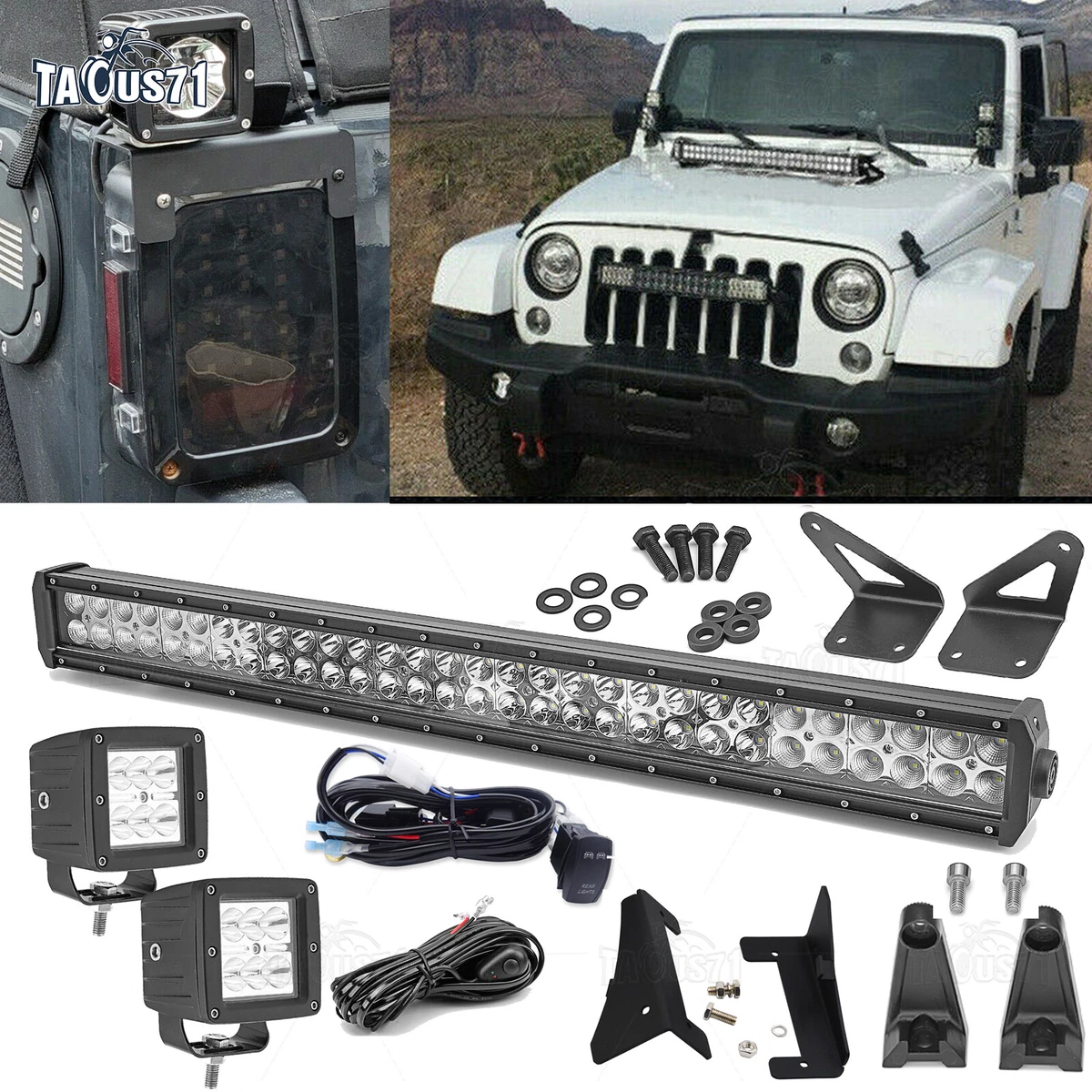 Light bar for jeep wrangler deals