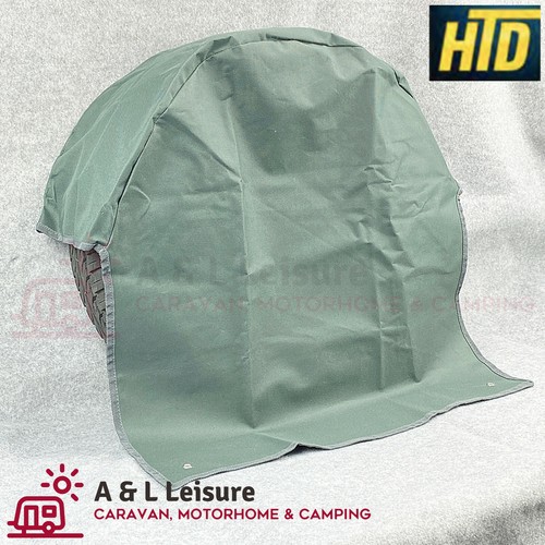 HTD Single Caravan Wheel Cover All Season Caravan, Motorhome Green