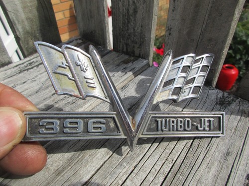 1965-1968 CHEVELLE 396 TURBOJET EMBLEM/FLAGS - Bild 3 von 7