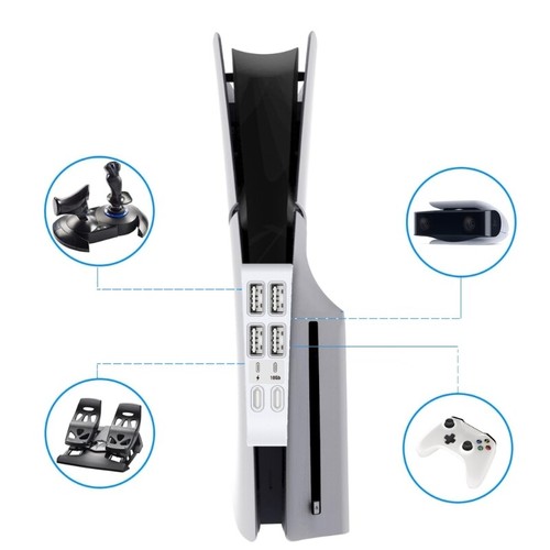 6 in 1 USB Hub for Slim Game Consoles 6 Port Expansion Adapters - Picture 6 of 9