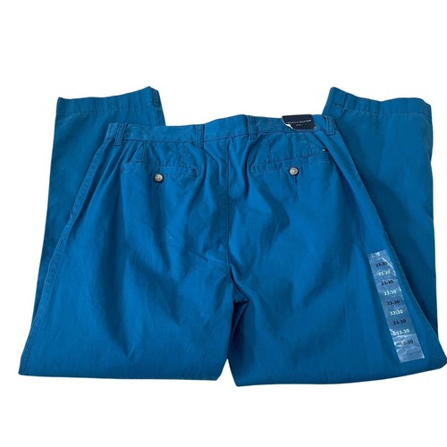 New Tommy Hilfiger Graduate Chino Pants Men's Size 33x30 Moroccan Blue Cotton - Picture 5 of 6
