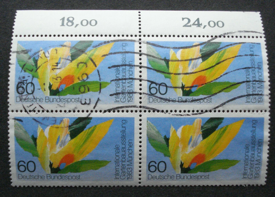 Bund 1983: "IGA -GARTENBAUAUSSTELLUNG", Viererblock, MN 1174, St. "KEMPTEN " - Bild 1 von 1