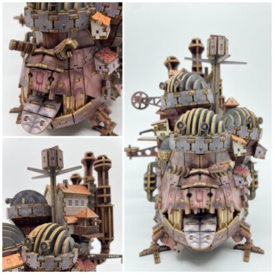 Wooden 3D Puzzle ki-gu-mi Studio Ghibli Howl's Moving Castle Color