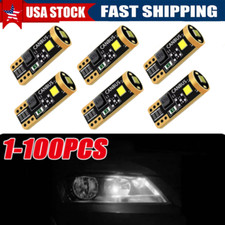 100pcs T10 Led License Plate Light Bulbs 6000k Super Bright White 168 2825 194