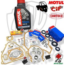 KIT REVISIONE MOTORE PIAGGIO APE 50 CUSCINETTI SKF PARAOLI CORTECO GUARNIZIONI