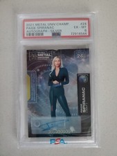 Paige Spiranac 2021 Skybox Metal Universe Champions Silv Autograph #24 PSA EX-MT