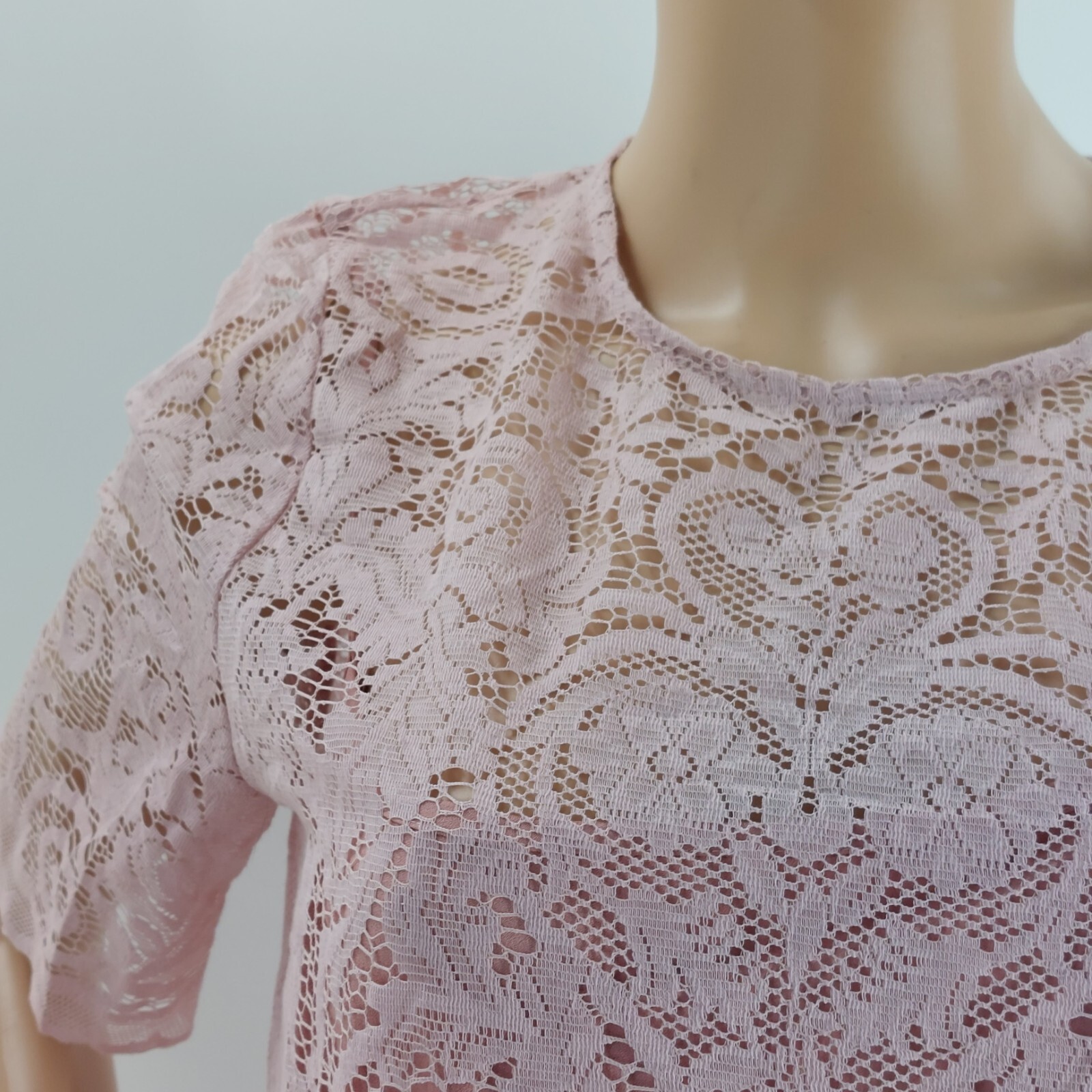 Hobbs Size 12 Top pink Lace Limited Edition  occasion rrp£149 image 5