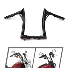 14" Pre-Wired Ape Hanger Handlebar For Harley Sportster 883 1200 XL Dyna Softail