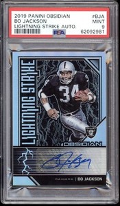 2019 Panini Obsidian Football Bo Jackson #LS-BJA